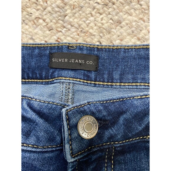 14 Silver High-Rise Boyfriend Fit Dark Wash - Picture 5 of 8